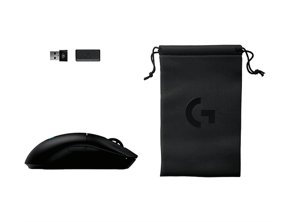 Ratón gaming - Logitech G Pro 2 Lightspeed + Funda + Dongle, Bluetooth, 44.000ppp, Carga rápida, Lightsync, Ambidiestro, Personalizable, Negro