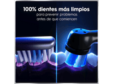 Cepillo eléctrico - Oral-B iO 6S, 5 modos, Seguimiento con app, Pantalla interactiva, Sensor de presión, 4 cabezales, Negro mate, Edición Navidad