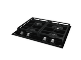 Placa de gas - Teka GZC 64300 XB, 4 zonas, 60 cm, Gas Butano, Autoignición, 60 cm, Negro