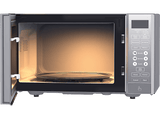 Microondas con grill - Beko MGF23330S, 900 W Potencia del Microondas, 100W Potencia Grill, 5 Niveles de Potencia, 23 l, Sliver