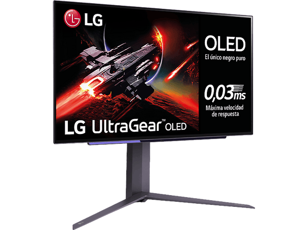 Monitor gaming - LG 27GR95QE-B, 26.5", OLED 4K (2560x1440), 0.03 ms, 50/60 Hz, NVIDIA G-Sync™ Compatible, Negro