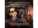 Gafas IA - Meta Fury, Lentes Light Blue Atlantic, Cámara 12 MP, Traducción en tiempo real, Resolución 3K HD, +8h Batería, Racing Green