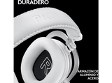 Auriculares gaming - Logitech G Pro X 2, Inalámbrico, Bluetooth, Transductor de grafeno, 7.1 DTS, PC/PlayStation/Nintendo, Blanco