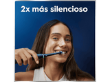 Cepillo eléctrico - Oral-B iO 6S, 5 modos, Seguimiento con app, Pantalla interactiva, Sensor de presión, 4 cabezales, Negro mate, Edición Navidad