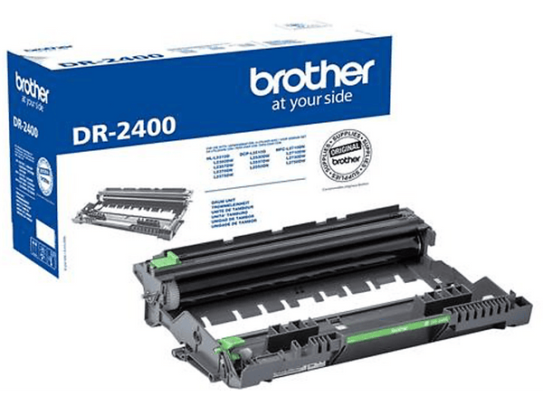 Tambor de Impresora - Brother DR-2400, 12000 Páginas, Negro