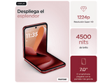 Móvil - motorola razr 60 ultra, Rio Red, 512 GB, 16 GB RAM, 7 AMOLED, Snapdragon® 8 Elite Mobile Platform, 4700 mAh