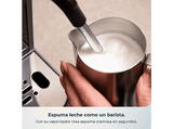 Cafetera superautomática - Cecotec Cremmaet Lungo Steam, Vaporizador, 5 bebidas, Pantalla táctil, 19 bares, Thermoblock, Molinillo integrado, Negro