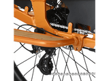 Bicicleta urbana - Youin Berlin, Motor Central 250 W, Par Motor de 57 Nm, 25 km/h, Autonomía hasta 125 km, Ruedas de 26”, Blanco/Naranja