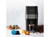 Cafetera de cápsulas - Cecotec FreeStyle Compact Dark, 4 en 1, Café molido y multi-cápsulas, 1200 W, 20 bares, 700 ml, Compacta, 2 tazas, Black