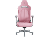 Silla gaming - Razer Enki, Reposabrazos 4D, Carga máxima 136 kg, Cuero sintético, Arco lumbar, Cuarzo