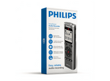 Grabadora de voz - Philips DVT1170, 8 GB, Micrófono de 360°, Pantalla LCD 1.34 , Formato PCM (WAV) , Funciona con pilas AAA, Plata