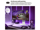 Monitor gaming - LG 39GX90SA-W, 39 WQHD 4K, 240 Hz, 0.03 ms, OLED curvo 800R, AMD FreeSync™, USB-C, Altavoces integrados, Altura ajustable, Blanco