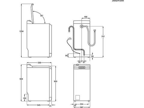 Lavadora carga superior - ELECTROLUX EN6T4722NF, 7 kg, 1200 rpm, 14 programas, SensiCare, Blanco