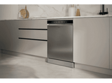 Lavavajillas - Haier XF 6C4F1X, 16 servicios, 10 programas, 60 cm, Apertura automática, Tercera bandeja, Inox