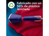 Plancha de vapor vertical - Philips Serie 5000 STH5030/20 1400W, Salida vapor 24 g/min, 200 ml, Calentamiento 35s, Cabezal Inclinable, Anti Bacterias