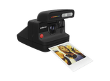 Cámara instantánea - Polaroid Flip + 8 Film Bundle, Sistema hiperfocal 4 lentes, Flash, Negro