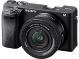 Cámara EVIL - Sony Kit Alpha 6400A (ILCE6400AKB) + Objetivo  SELP16502, Con sensor CMOS Exmor APS-C, 24.2 MP, 4K, Bluetooth