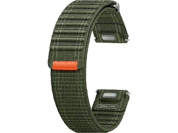 Correa - Samsung Fabric Band, Para Samsung Galaxy Watch7, Tela y Velcro, Fácil ajuste, Talla M/L, Khaki