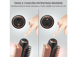 Moldeador - Rowenta Reverso CF9840F0, 2 en 1, 1200 W,  2 velocidades, 2 temperaturas, Cabello húmedo y seco, Seca y moldea,  Negro