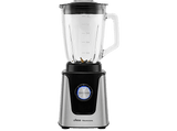 Batidora de vaso - Ufesa Moonstone, 1500 W, 1.5 l, 2 Velocidades+Turbo, Bloqueo de seguridad, 6 cuchillas, Plata y Negro