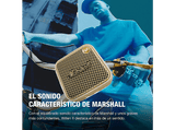 Altavoz inalámbrico - Marshall WILLEN II, 38 W, Bluetooth, Autonomía 17 h, Micrófono, Cream