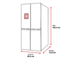 Frigorífico americano - Haier Horizon HCR59F18DNMM, No Frost, 183 cm, 706 l, Magic Zone, ABT Pro, Inox