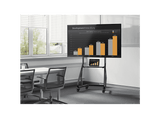 Soporte monitor - Hama Holder, De 13 a 35, Con 1 Brazo, Con ruedas, Inclinación +35°/-35°, Giro 180°, Hasta 15kg, Negro