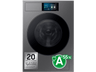 Lavadora carga frontal - Samsung Bespoke AI WF90F09C4SU3, 9 kg, 1400 rpm, 24 programas, Autodosificación, Clase A, Control por voz, Grafito