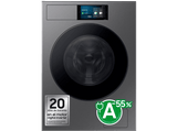 Lavadora carga frontal - Samsung Bespoke AI WF90F09C4SU3, 9 kg, 1400 rpm, 24 programas, Autodosificación, Clase A, Control por voz, Grafito