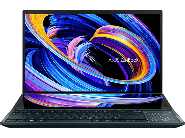 Portátil - ASUS  ZenBook Pro Duo 15 OLED UX582ZW-H2035W, 15.6" UHD 4K, Intel® Core™ i7-12700H, 16GB RAM, 1 TB SSD, RTX™ 3070 Ti, W11H