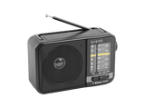Radio despertador - Vieta VM-RF200BK, 5W, Altavoz Incorporado, AM, FM, SW1, SW2, Negro