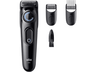 Barbero - Braun Series 3 BT3520, 2 peines para barba, 40 ajustes de longitud, Lámina ultra afilada, Negro