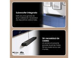 Barra de sonido - Samsung HW-S60D/ZD, Bluetooth, Modo mejora de voz, Dolby Atmos inalámbrico, Negro