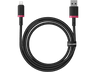 Cable USB - Baseus Dura, Lightning - USB, 100 cm, 2.4A, Carga rápida, Rojo y Negro