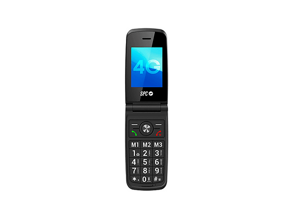 Móvil - SPC TITAN 2, Negro, Memoria interna 48MB + 128MB, 1000 mAh, Pantalla 2.4" QVGA, Bluetooth