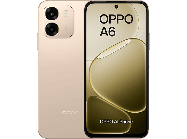 OPPO A6 4G, Aurora Gold, 256 GB, 6 GB RAM, 6.75" LCD, Qualcomm Snapdragon®685 (6nm), 6.500mAh