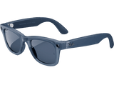 Gafas IA - Ray-Ban Meta, Wayfarer, Mate jeans transparente, Polarizadas en azul empolvado