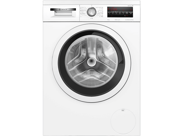 Lavadora carga frontal - Bosch WUU28T63ES, 8 kg, 1.400 rpm, 15 programas, Motor Eco Silence, Activewater, Blanco