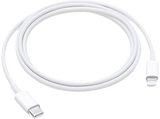 Appla Cable de USB-C a Lightning, iPhone, iPad o iPod, Thunderbolt 3 (USB-C), 1 metros, Blanco
