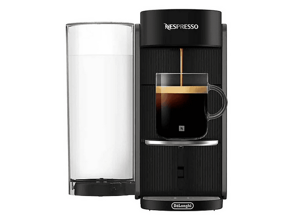 Cafetera de cápsulas - De'Longhi Vertuo Up ENV200.GY, 19 bar, 1.4 l, 1100 W, Negro