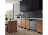 Lavavajillas - Midea MFD60S080X, 12 Servicios, 4 Programas, Ancho 59.8 cm, Inicio Diferido, Inox