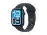 Apple Watch SE 3 (2025), GPS, 44 mm, Caja de aluminio Medianoche, Correa deportiva Medianoche, M/L, Calidad del sueño, Medición temperatura