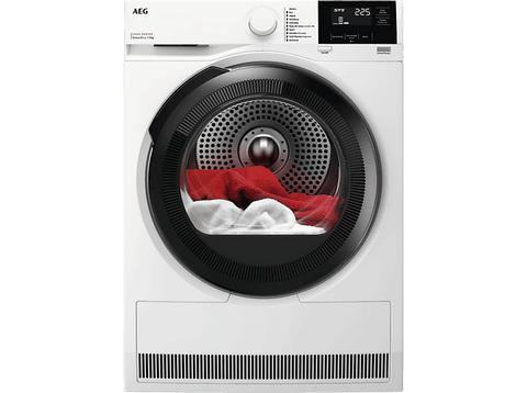 Secadora bomba de calor - AEG TR719G4PB, 9 kg, 10 programas, MixDry, Display LED, Blanco