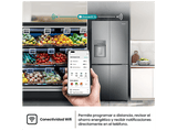 Frigorífico americano - Hisense RQ5P470SYID, Total No Frost, 178.5 cm, 483 l, Wi-Fi, Inverter, Inox