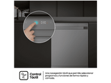 Lavavajillas - Hisense HS663A90XUK, 16 servicios, 8 programas, 60 cm, Tecnología Inverter, Secado Extra, Tercera Bandeja, Acero inoxidable