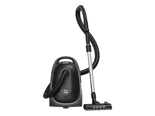 Aspirador con bolsa - Nilfisk Perform Allergy Plus, 750 W, 3.7 l, Filtración HEPA 14, Con luz LED, Negro