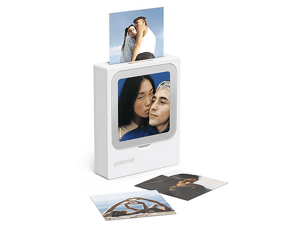 Impresora fotográfica - Polaroid Hi-Print 3x3 +1 cartucho 10 hojas, Transferencia térmica por difusión de colorante, Vel. impresión <lt/>50s, Blanco