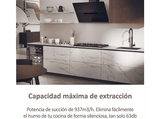 Campana decorativa - Haier I-Link HADG9CS46BWI, Decorativa, 5 velocidades, 937m³/h, WIFI, Filtro de carbono, 90cm, 63dB, Negro