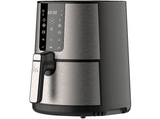 Freidora de aire - MasterPro Rocket 360, 3.5 l, 6 programas, 1500 W, Pantalla LED Táctil, Cesta Antiadherente, Inox
