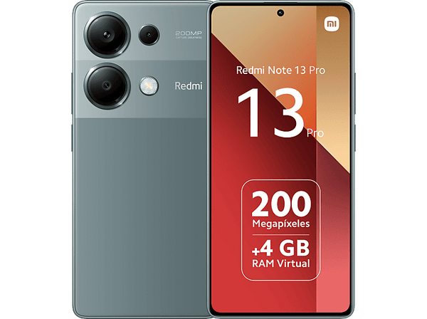 Móvil - Xiaomi Redmi Note 13 Pro, Verde, 256 GB, 8 GB RAM, 6.67" Full HD+AMOLED, MediaTek  Helio G99 Ultra, 5000 mAh,